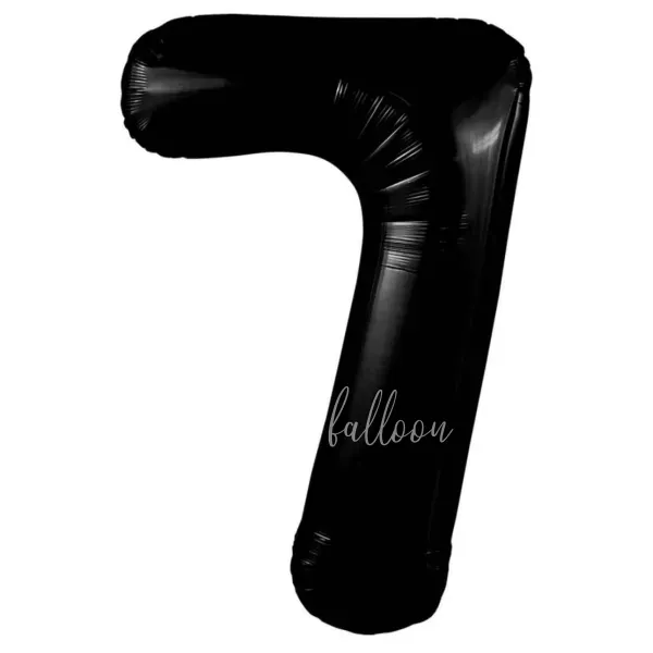 40" Foil numbers 7 Black 
