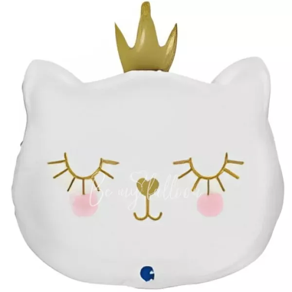 26" Foil figurine Kitten Princess White