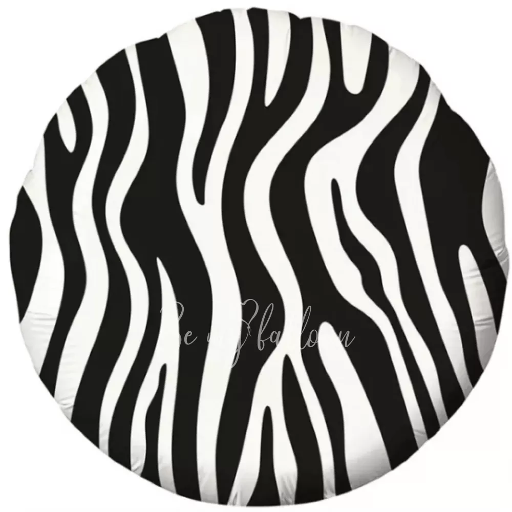 18" Helium foil Zebra Pattern balloon
