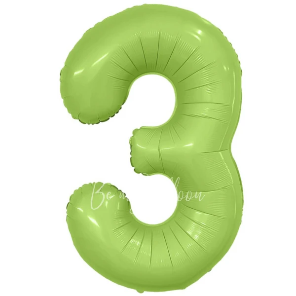 40" Foil numbers 3 Mystic Pistachio