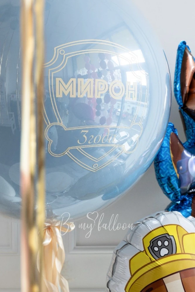 Chase and Rubble Paw Patrol Helium Balloon Bouquet with Giant Balloon