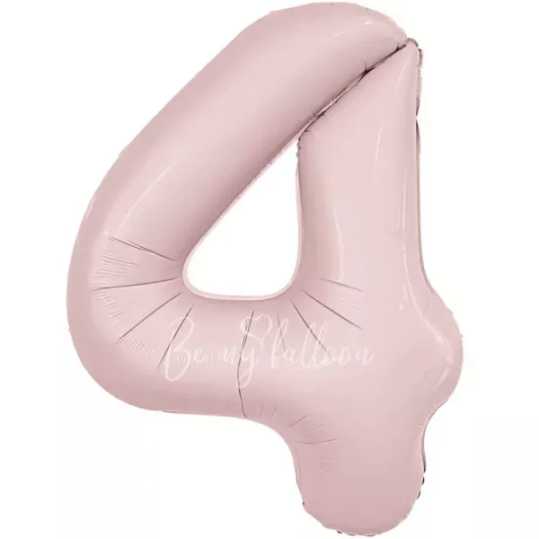 40 " الهيليوم احباط لمعان روز مسحوق رقم 4 بالون