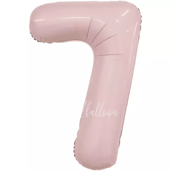 40 " الهيليوم احباط لمعان روز مسحوق رقم 7 بالون