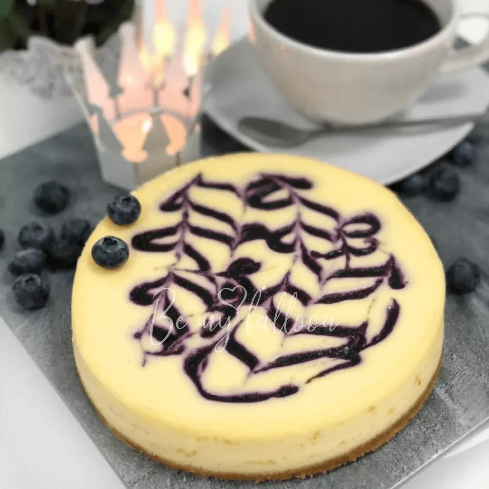 Baked Blueberry Cheesecake