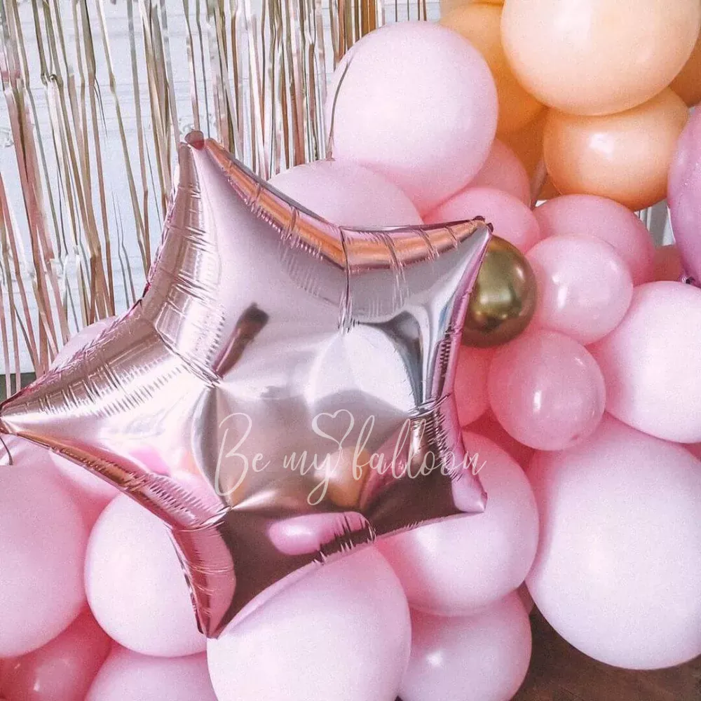 First Birthday for a Girl Balloon Garland Setup