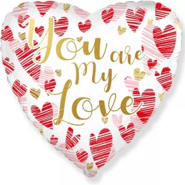 18" Helium foil You're my love heart balloon 