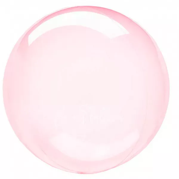 18" Helium foil gloss Transparent Pink 3D Sphere balloon