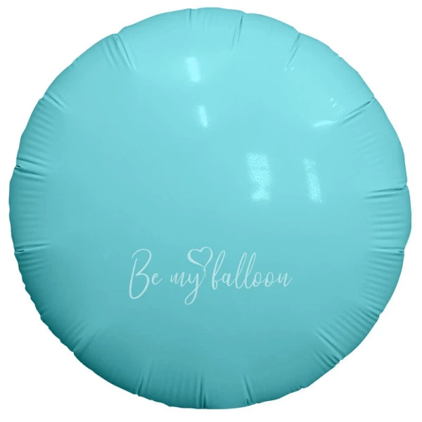 18" Aquamarine round foil shape 