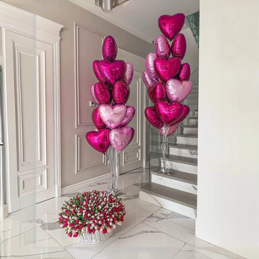 Mom and Dad balloon bouquets 