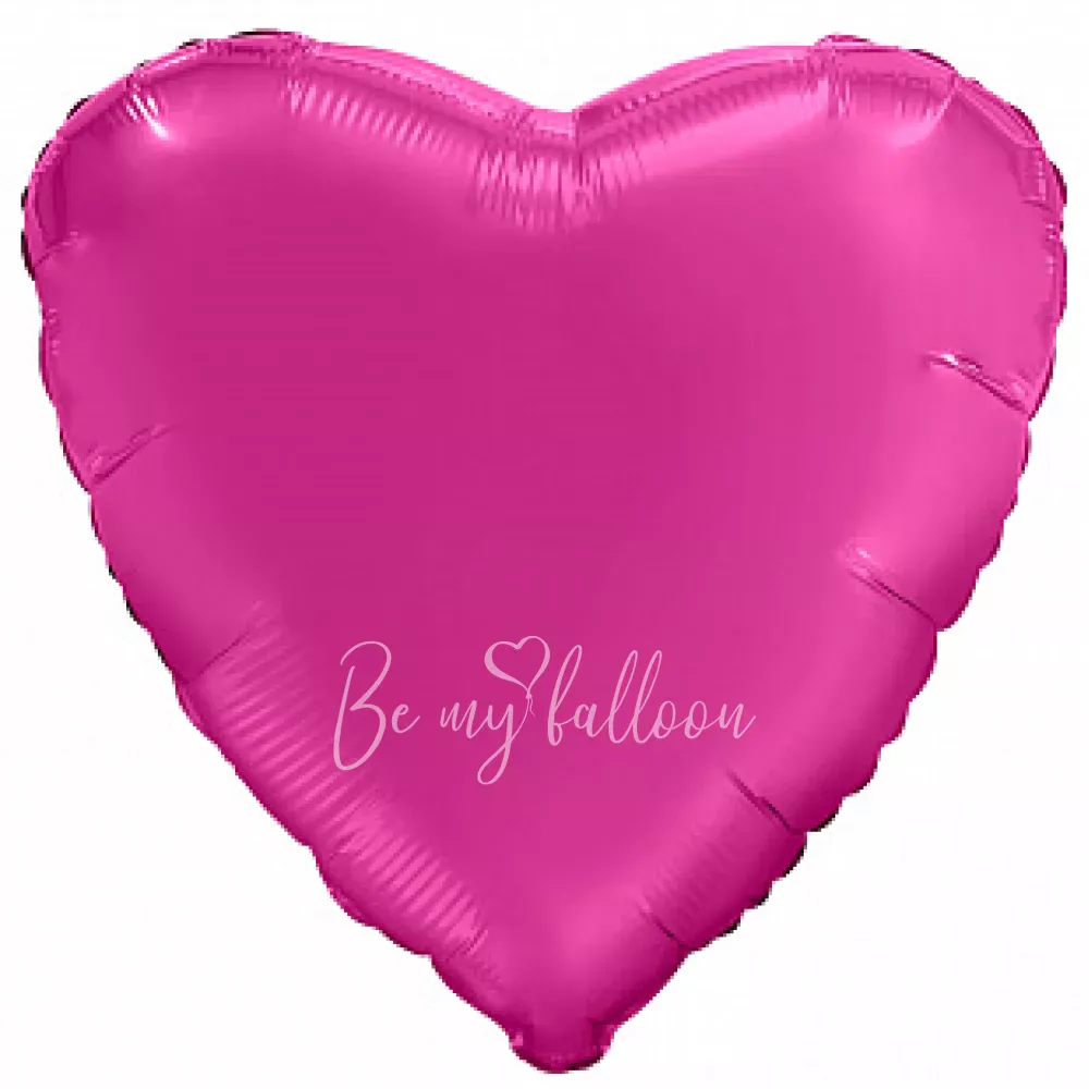 19" Foil Balloon Heart Mystic Garnet