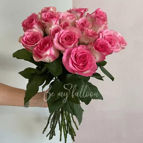 20 Duo Pink Colored Premium Roses