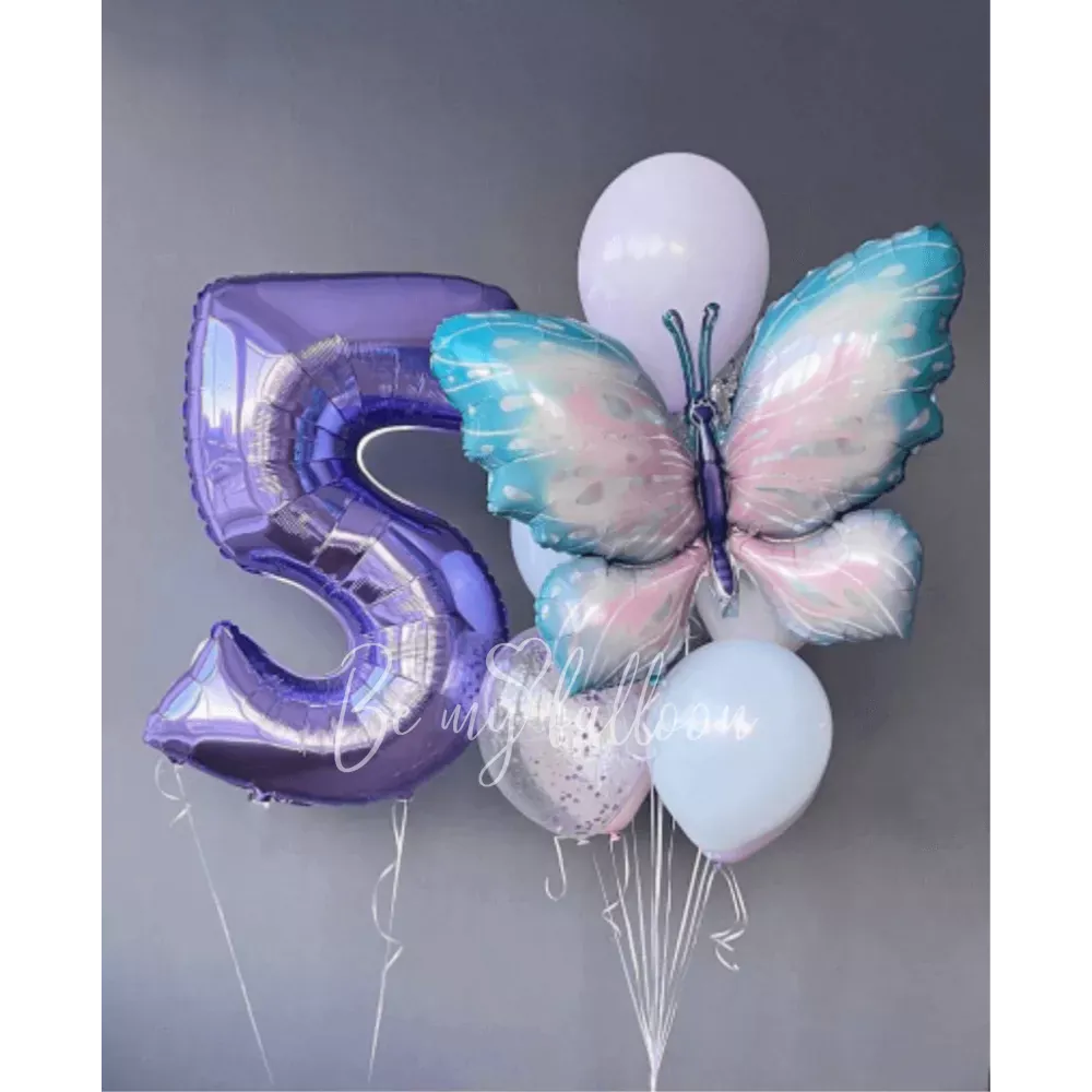 Set of balloons with the number "Butterfly"