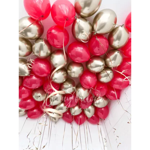 Balloons under the ceiling "Red and gold dreams"