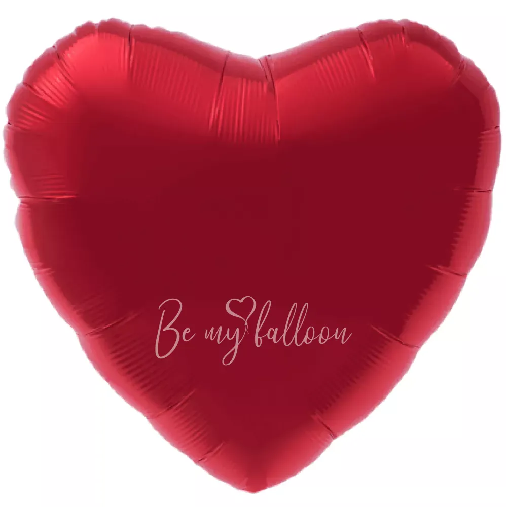 30" Helium foil gloss Red Heart balloon