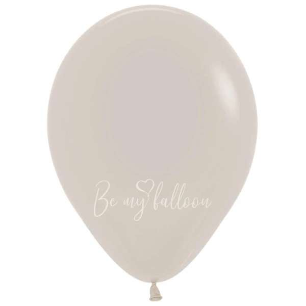12" Helium fashion White Sand 071 plain balloon