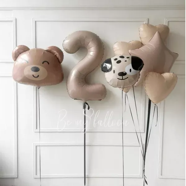 باقة من البالونات لطيف الحيوانات الصغيرة