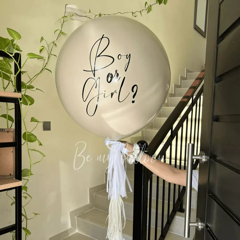 Gold Gender reveal Balloon Composition 