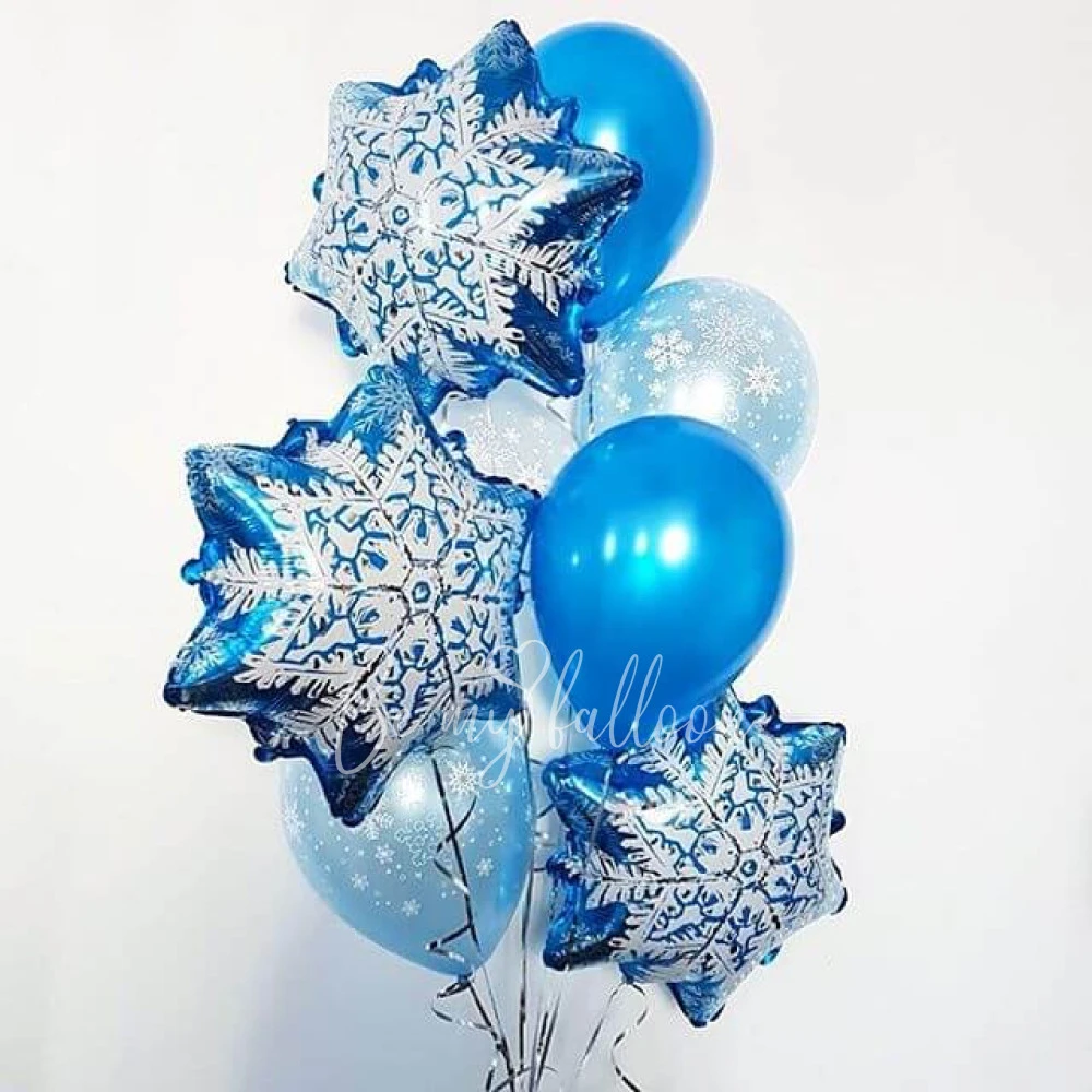 20" Шар из фольги Снежинка