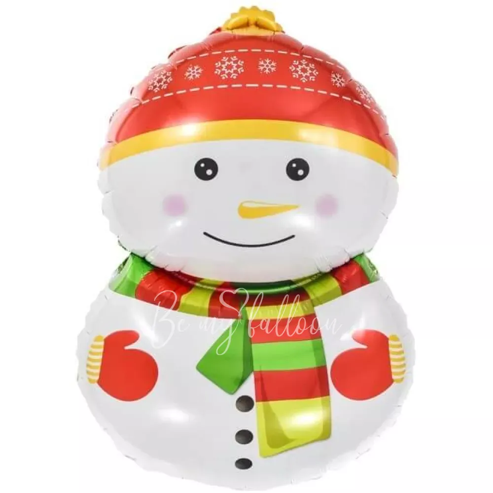 32" Helium foil Happy Snowman balloon