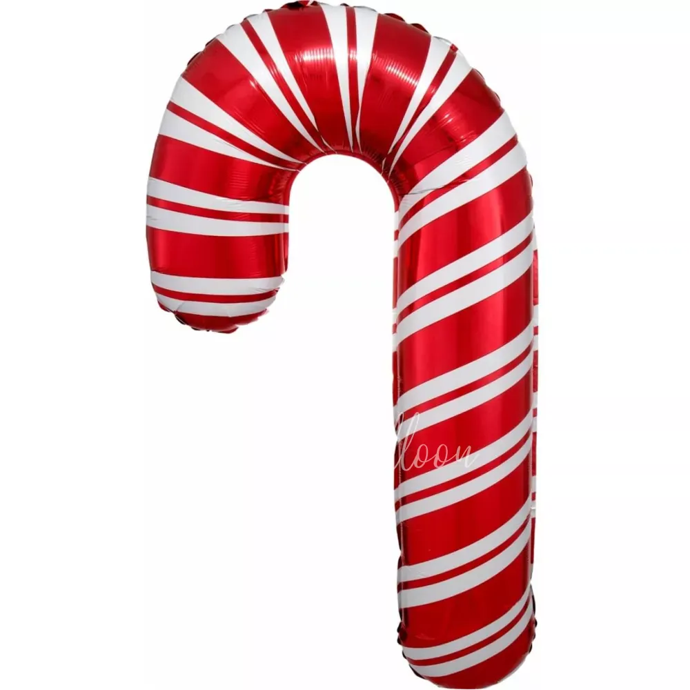 33" Helium foil Red Candy Cane balloon