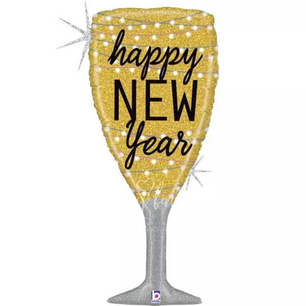 37" Helium foil Champagne Glass balloon