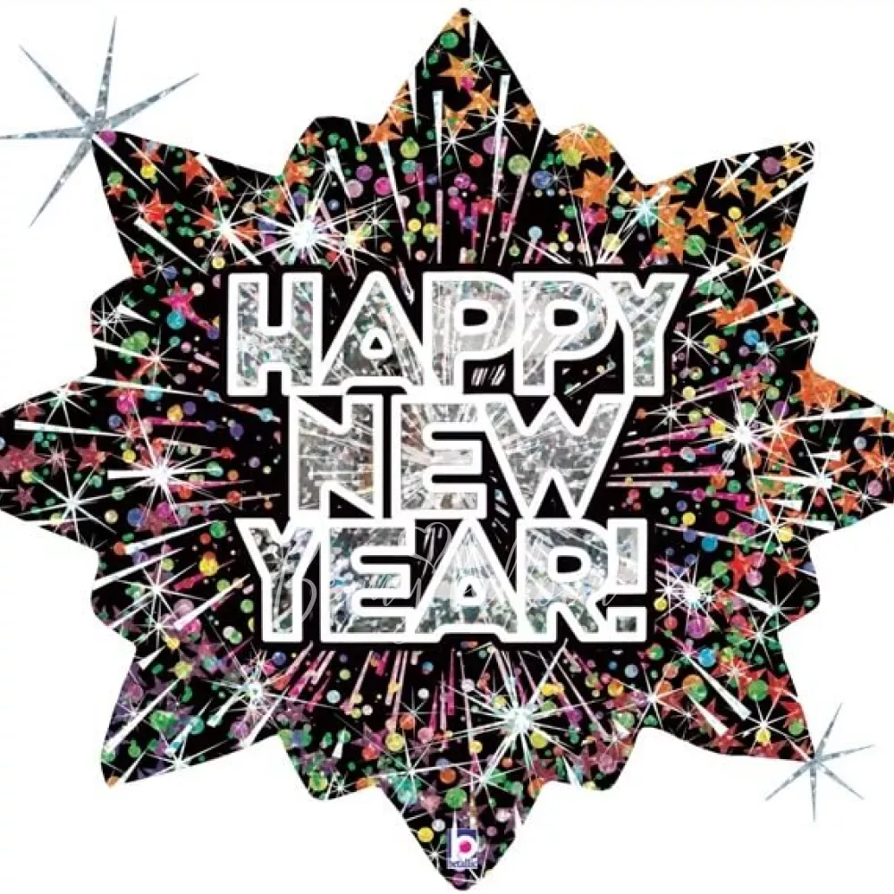 32" Helium foil New Year Eve's Fireworks balloon