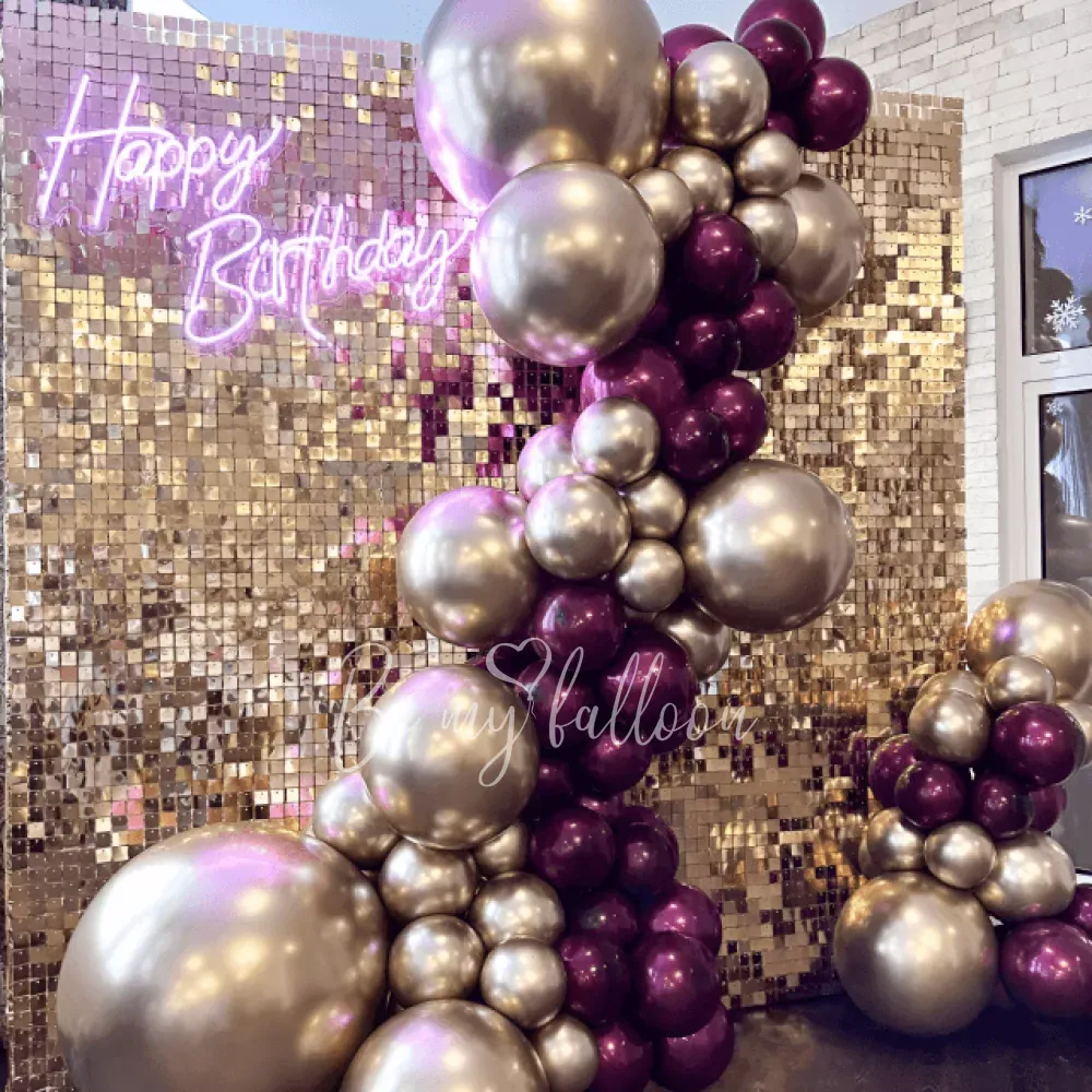 Gold Simmer Happy Birthday Composition