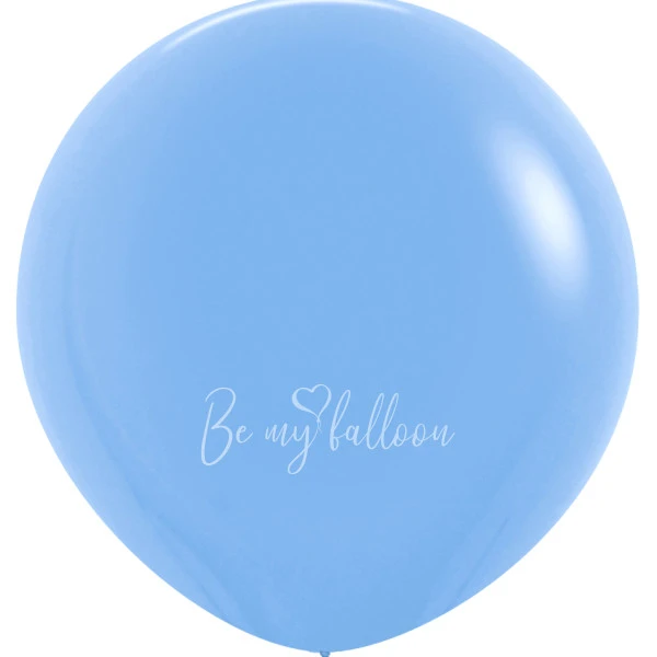 24" Helium fashion light blue 040 plain balloon