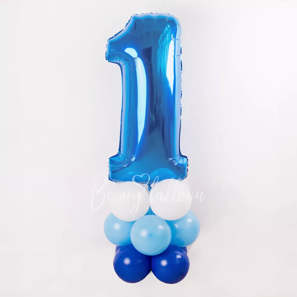 Composition Of Balloons With Number