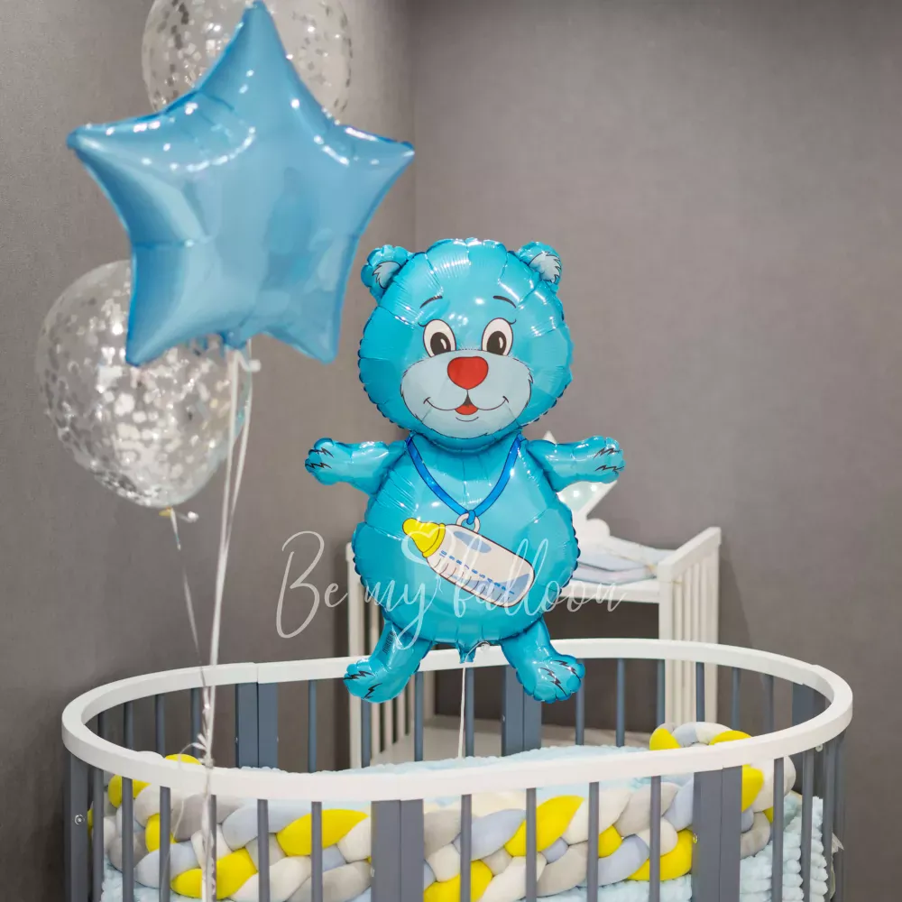 37" Helium foil Baby bear boy balloon