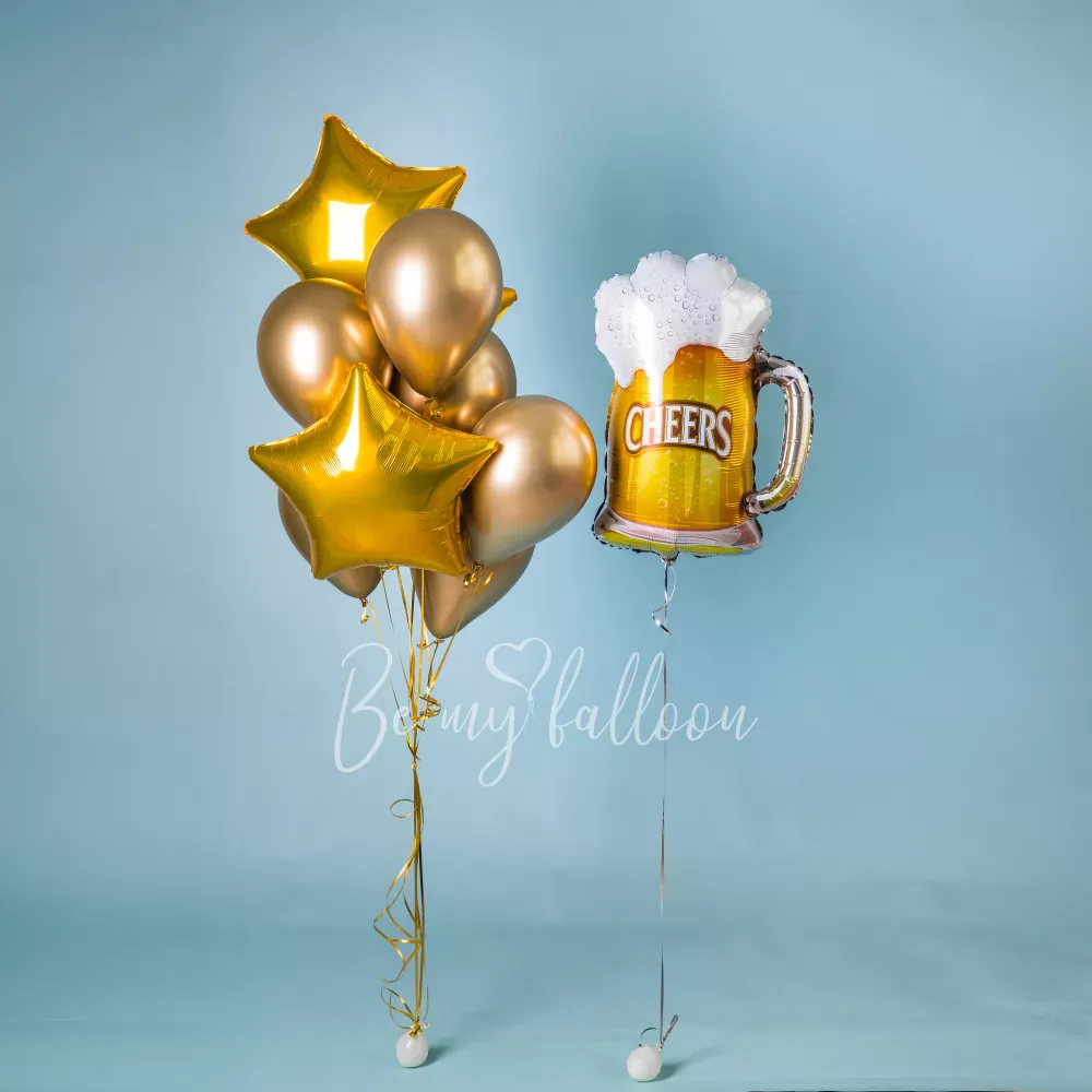 27" Helium foil Happy beer-day balloon