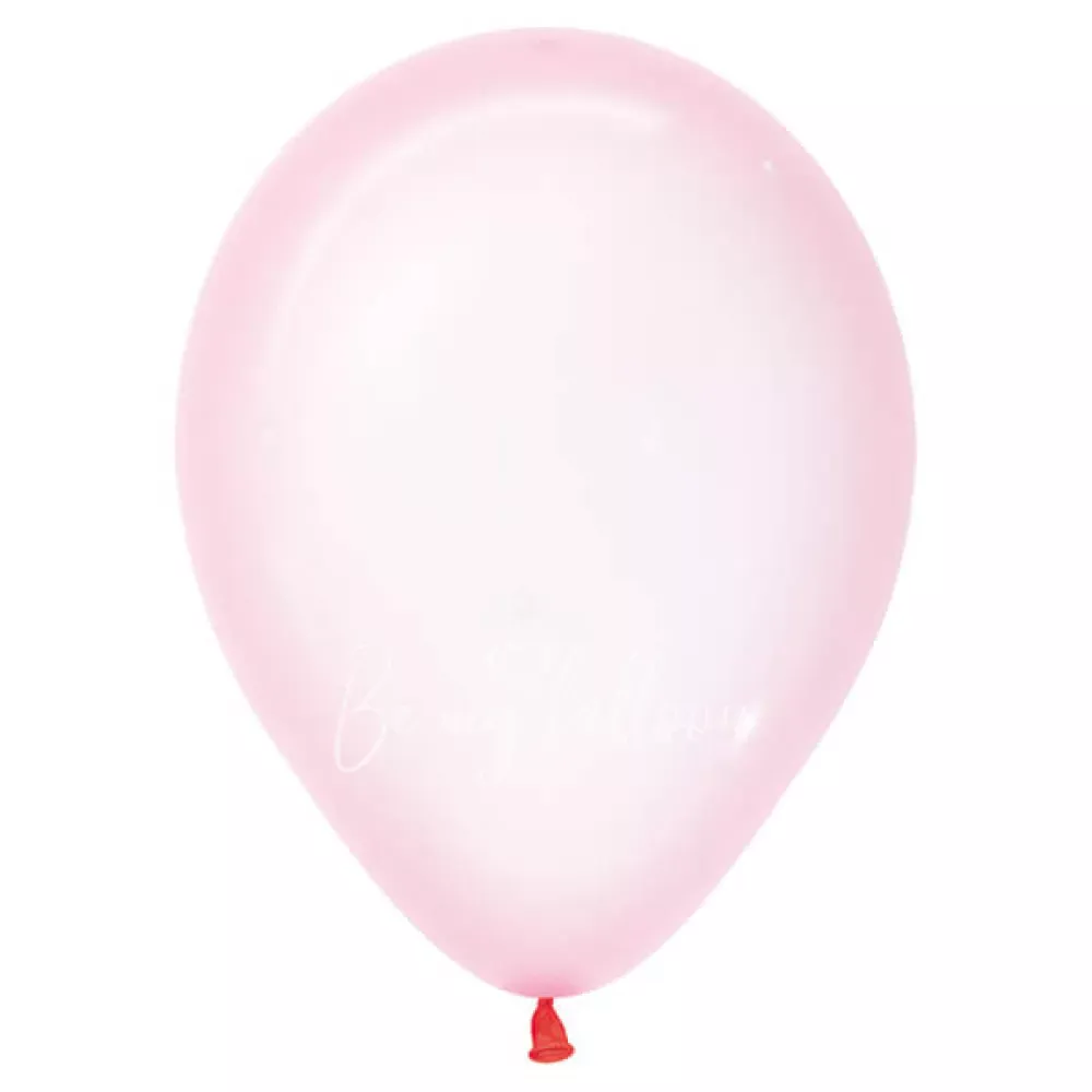 12" Helium crystal pink 309 plain balloon