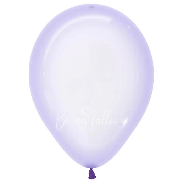 12" Helium crystal lilac 350 plain balloon