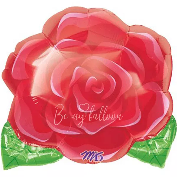 18" Helium foil Blooming Rose balloon