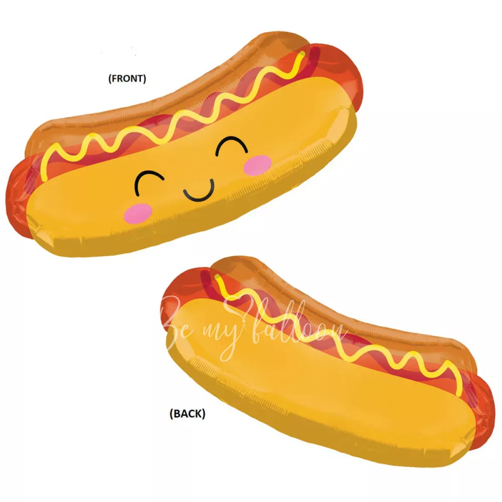 83x38cm Helium foil Happy Hot Dog balloon