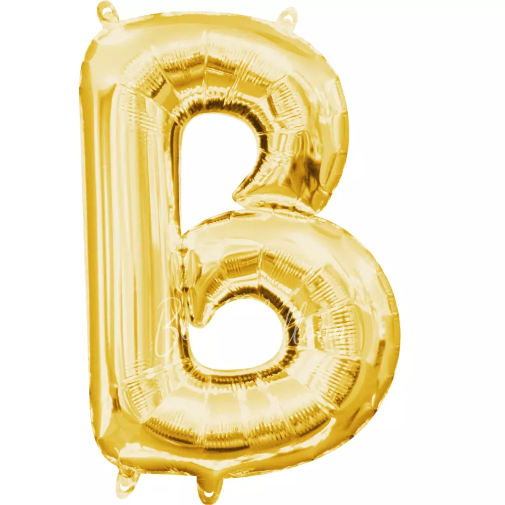 40" Helium foil gloss Gold Letter B balloon