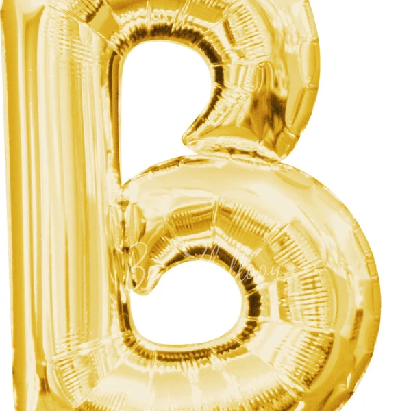 40" Helium foil gloss Gold Letter B balloon