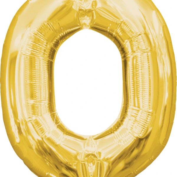 40" Helium foil gloss Gold Letter O balloon