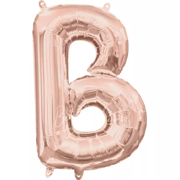 40" Helium foil gloss Rose gold Letter B balloon