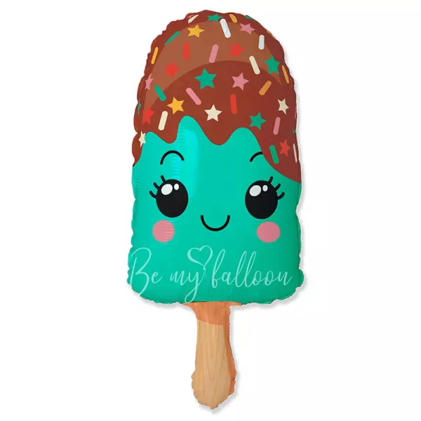 33" Helium foil Mint Popsicle balloon