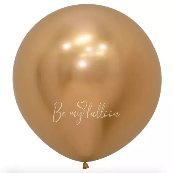 24" Helium chrome Gold plain balloon