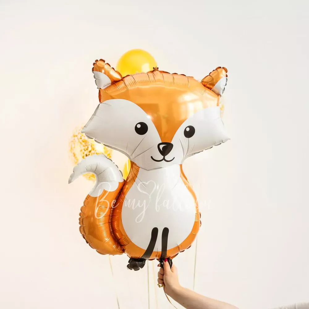 36" Helium foil Woodland Fox balloon