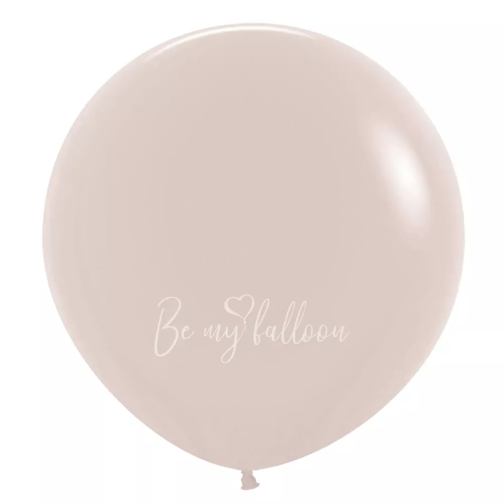 24" Helium fashion White Sand 071 plain balloon