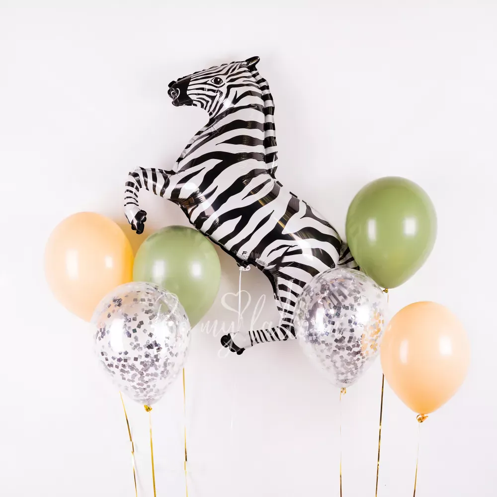 Cute Zebra! Balloon bouquet