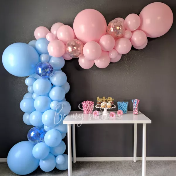 3.5m Gender Reveal Organic Balloon Garland