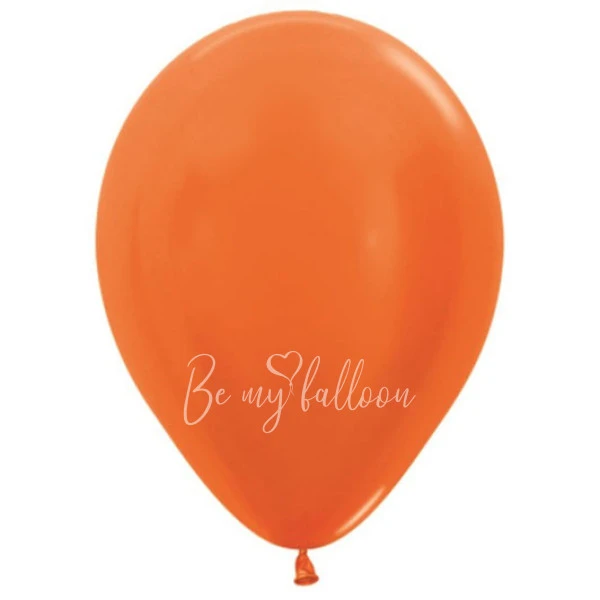 12" Helium metallic orange 561 plain balloon