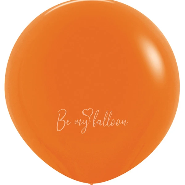 36" Helium fashion orange 061 plain balloon