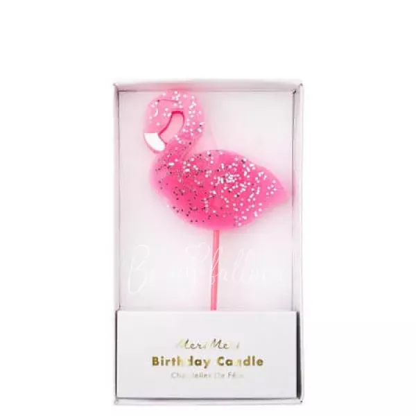 Large Flamingo candle