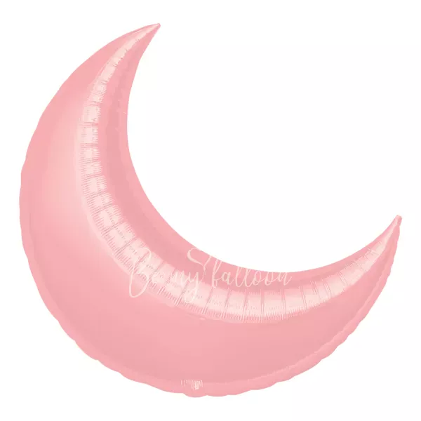 26" Helium foil gloss Pink Crescent balloon