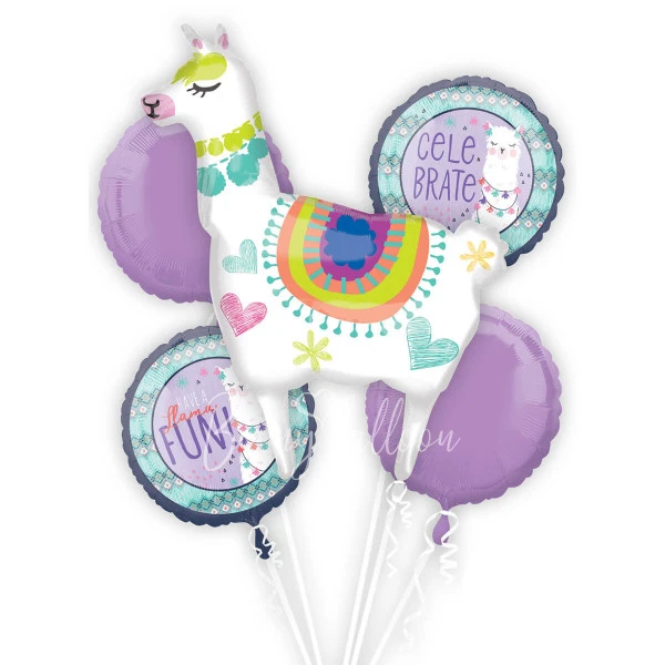 Llama fun! Balloon bouquet